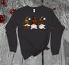 Animal Print Gnomes, Long Sleeve Gnomes, Gnome Lover, Gnome Trio Shirt, Plus Size Available, Bella Canvas Long Sleeve Unisex