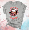 Valentine's Day Shirt, Gimme Some Sugar, Pink Leopard Lips, Sucker, Premium Soft Unisex, Plus Size 2x, 3x, 4x Available