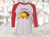 Valentine's Day Raglan, Taco's Are My Valentine, Valentine's Day, Single Valentine's, Unisex Next Level Raglan Three Quarter Sleeve