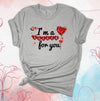 Valentine's Day Shirt, I'm A Sucker For You, Red Sucker, Valentines Sucker, Premium Soft Unisex Tee, 2x, 3x, 4x, Plus Sizes Available