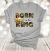 Christian Tee, Born Is The King, Jesus Birth, Christian Christmas, Plus Size Christmas Shirt 2x, 3x, 4x, Premium Soft Unisex Shirt