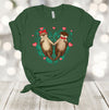 Valentine's Day Shirt, Two Otters Holding Hands, Love Otters, Heart Shaped Otters, Premium Soft Unisex Shirt, 2x, 3x, 4x