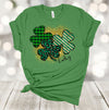 Saint Patrick's Day Shirt, Plaid Clover, Leopard Print Clover, Lucky Shirt, Premium Soft Unisex Tee, Plus Size Available