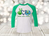 Earth Day Raglan, Peace Love Earth, April 22, Save Our Earth, Unisex Next Level Raglan Three Quarter Sleeve