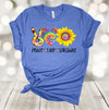 Tie Dye Shirt, Peace Love Sunshine, Premium Soft Unisex Tee, Plus Size Available, Sunflower Tee, Sunshine Sunflower, Tie Dye Sunflower