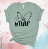 Valentine's Day Shirt, Be Mine, Simple Hearts, Valentines Hearts, Couples Shirts, Premium Soft Unisex, Plus Size 2x, 3x, 4x Available