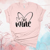 Valentine's Day Shirt, Be Mine, Simple Hearts, Valentines Hearts, Couples Shirts, Premium Soft Unisex, Plus Size 2x, 3x, 4x Available