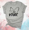 Valentine's Day Shirt, Be Mine, Simple Hearts, Valentines Hearts, Couples Shirts, Premium Soft Unisex, Plus Size 2x, 3x, 4x Available