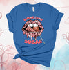 Valentine's Day Shirt, Gimme Some Sugar, Pink Leopard Lips, Sucker, Premium Soft Unisex, Plus Size 2x, 3x, 4x Available