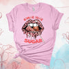 Valentine's Day Shirt, Gimme Some Sugar, Pink Leopard Lips, Sucker, Premium Soft Unisex, Plus Size 2x, 3x, 4x Available