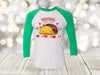 Valentine's Day Raglan, Taco's Are My Valentine, Valentine's Day, Single Valentine's, Unisex Next Level Raglan Three Quarter Sleeve