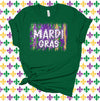 Mardi Gras Shirt, Mardi Gras Paint Stripes, New Orleans, French Quarter, Premium Unisex Soft Tee, 2x, 3x, 4x, Plus Size Available