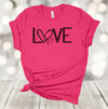 Valentine's Day, Love, Simple Hearts, Valentine's Love, Sweet Hearts Day, Premium Unisex Soft Tee, 2x, 3x, 4x, Plus Size Available