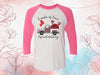 Valentine's Day Raglan, Loads Of Love, Special Delivery, Truck Full Of Hearts, Unisex Next Level Raglan Three Quarter Sleeve