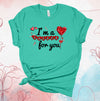 Valentine's Day Shirt, I'm A Sucker For You, Red Sucker, Valentines Sucker, Premium Soft Unisex Tee, 2x, 3x, 4x, Plus Sizes Available