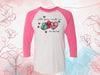 Valentine's Day Raglan, All You Need Is #candylife. Be Mine, Kiss Me, Funny Valentine's Day, Unisex Next Level Raglan Three Quarter Sleeve