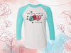 Valentine's Day Raglan, All You Need Is #candylife. Be Mine, Kiss Me, Funny Valentine's Day, Unisex Next Level Raglan Three Quarter Sleeve