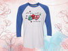 Valentine's Day Raglan, All You Need Is #candylife. Be Mine, Kiss Me, Funny Valentine's Day, Unisex Next Level Raglan Three Quarter Sleeve