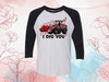 Valentine's Day Raglan, I Dig You, Pink Tractor, Tractor Valentine, Farmer Valentine, Unisex Next Level Raglan Three Quarter Sleeve