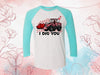 Valentine's Day Raglan, I Dig You, Pink Tractor, Tractor Valentine, Farmer Valentine, Unisex Next Level Raglan Three Quarter Sleeve