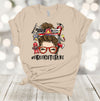 Firefighter Shirt, #FIREFIGHTERLIFE, Messy Bun Firefighter, Firefighter Female, Premium Soft Unisex Tee, Plus Size 2x, 3x, 4x Available