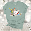 Christmas Shirt, Santa Claus, Reindeer, Christmas Tree, Holiday Shirt, 2x, 3x, 4x, Plus Sizes Available