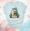 Easter Shirt, Easter Gnome And Truck, Basket Of Carrots, Old Truck Gnome, Easter Eggs, 2x, 3x, 4x, Plus Sizes Available