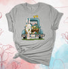 Easter Shirt, Easter Gnome And Truck, Basket Of Carrots, Old Truck Gnome, Easter Eggs, 2x, 3x, 4x, Plus Sizes Available