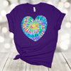 Tie Dye Shirt, Tie Dye Heart, Hippie Heart, Tie Dye Lover, Premium Soft Unisex Tee, Plus Size Available