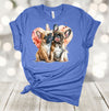 Valentine's Day, French Bulldogs Valentine Shirt, Frenchies, Dog Lover, Dog Couple, 2x, 3x, 4x, Plus Sizes Available