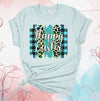 Easter Shirt, Happy Easter, Blue Plaid And Leopard Print, Easter Tee, 2x, 3x, 4x, Plus Sizes Available