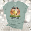 Sheep Shirt, Sheep Happens, Funny Sheep Shirt, Farming Tee Shirt, Premium Soft Unisex Tee, Plus Size 2x, 3x, 4x Available