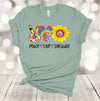 Tie Dye Shirt, Peace Love Sunshine, Premium Soft Unisex Tee, Plus Size Available, Sunflower Tee, Sunshine Sunflower, Tie Dye Sunflower