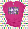 Mardi Gras Shirt, Mardi Gras Paint Stripes, New Orleans, French Quarter, Premium Unisex Soft Tee, 2x, 3x, 4x, Plus Size Available