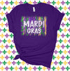 Mardi Gras Shirt, Mardi Gras Paint Stripes, New Orleans, French Quarter, Premium Unisex Soft Tee, 2x, 3x, 4x, Plus Size Available