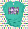 Mardi Gras Shirt, Mardi Gras Paint Stripes, New Orleans, French Quarter, Premium Unisex Soft Tee, 2x, 3x, 4x, Plus Size Available