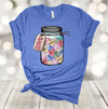 Valentine's Day, Jar Of Love, Hearts, Love, Kisses, Hugs, Miss You, Cute, Premium Unisex Soft Tee, 2x, 3x, 4x, Plus Size Available