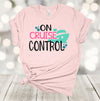 Cruise Shirt, On Cruise Control, Honeymoon Cruise, Matching Cruise Shirts, Couples Cruise, Premium Soft Unisex Tee, Plus Sizes Available