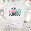 Cruise Shirt, On Cruise Control, Honeymoon Cruise, Matching Cruise Shirts, Couples Cruise, Premium Soft Unisex Tee, Plus Sizes Available