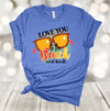 Summer Tee, Love You To The Beach And Back, Beach Vacation, Summer Fun, Premium Soft Unisex, 2x, 3x, 4x, Plus Sizes Available