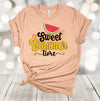 Summer Tee, Sweet Summer Time, Watermelon Shirt, Beach Vacation, Summer, Premium Soft Unisex, 2x, 3x, 4x, Plus Sizes Available