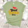 Summer Tee, Sweet Summer Time, Watermelon Shirt, Beach Vacation, Summer, Premium Soft Unisex, 2x, 3x, 4x, Plus Sizes Available