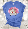 Valentine's Day Shirt, Valentine Gnome In Old Pickup Truck, Gnome And Hearts, Premium Soft Unisex Tee, Plus Size Available