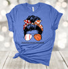 Sports Shirt, Messy Bun, Mom Of Both, Baseball Mom, Basketball Mom, Premium Soft Unisex Shirt, 2x, 3x, 4x, Plus Sizes Available