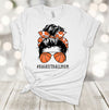 Sports Shirt, Messy Bun, #BASKETBALLMOM, Basketball Player Mom, Premium Soft Unisex Shirt, 2x, 3x, 4x, Plus Size Available