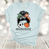 Sports Shirt, Messy Bun, #MOMOFBOTH, Soccer Mom, Basketball Mom, Premium Unisex Shirt, 2x, 3x, 4x, Plus Size Available