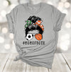 Sports Shirt, Messy Bun, #MOMOFBOTH, Soccer Mom, Basketball Mom, Premium Unisex Shirt, 2x, 3x, 4x, Plus Size Available