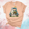 Easter Shirt, Easter Gnome And Truck, Basket Of Carrots, Old Truck Gnome, Easter Eggs, 2x, 3x, 4x, Plus Sizes Available