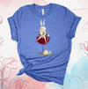 Easter Shirt, Easter Gnome With Red Wine Glass, Easter Bunny Gnome, Gnome Shirt, 2x, 3x, 4x, Plus Sizes Available