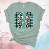 Easter Shirt, Happy Easter, Blue Plaid And Leopard Print, Easter Tee, 2x, 3x, 4x, Plus Sizes Available